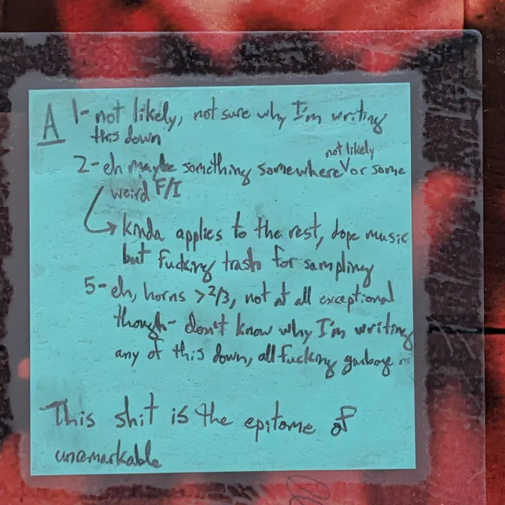 An album from Frank’s sampling collection