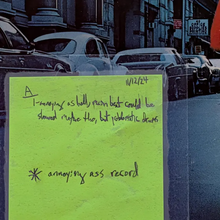 An album from Frank’s sampling collection
