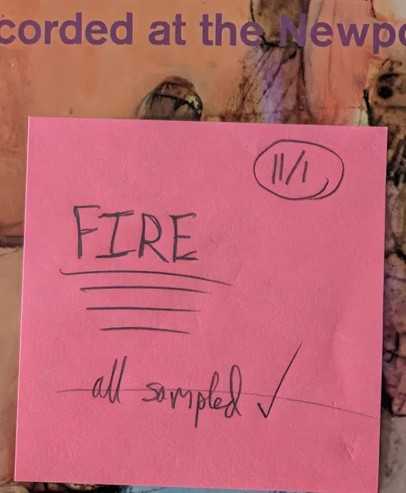 An album from Frank’s sampling collection